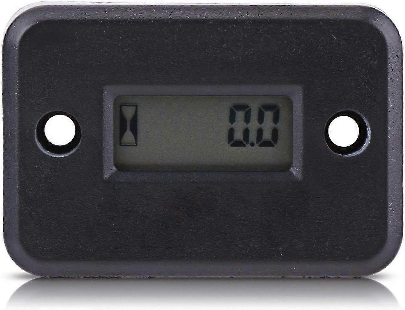 Wireless Vibration Hour Meter, Inductive Digital Hour Counter, Waterproof Hour Meter(Black) Edition 0830