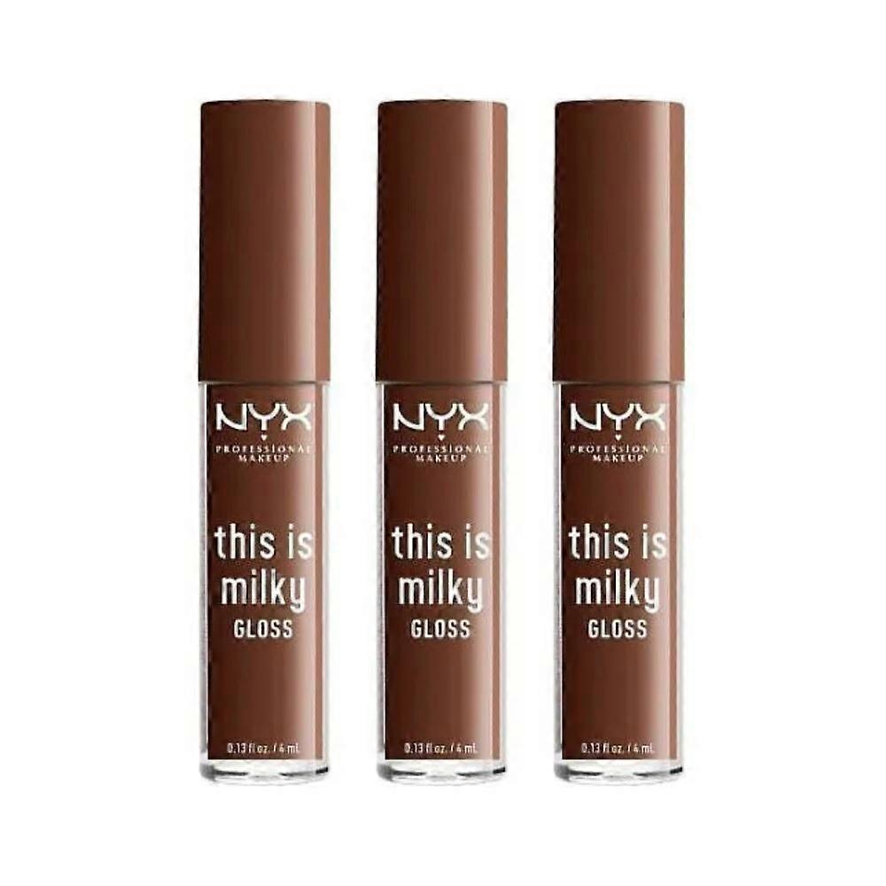 3 x NYX This Is Milky Lipgloss 4ml - Melk De Coco