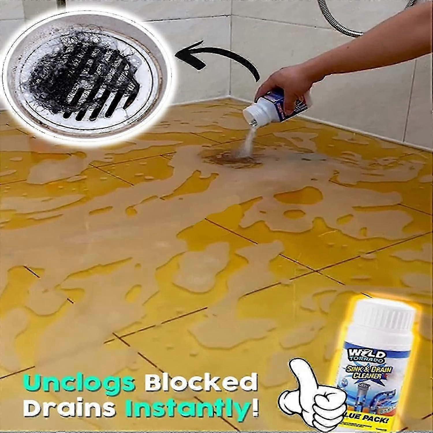 Wild Tornado Powerful Sink and Drain Cleaner Foaming Pipe Unclogger for Toilet Kitchen