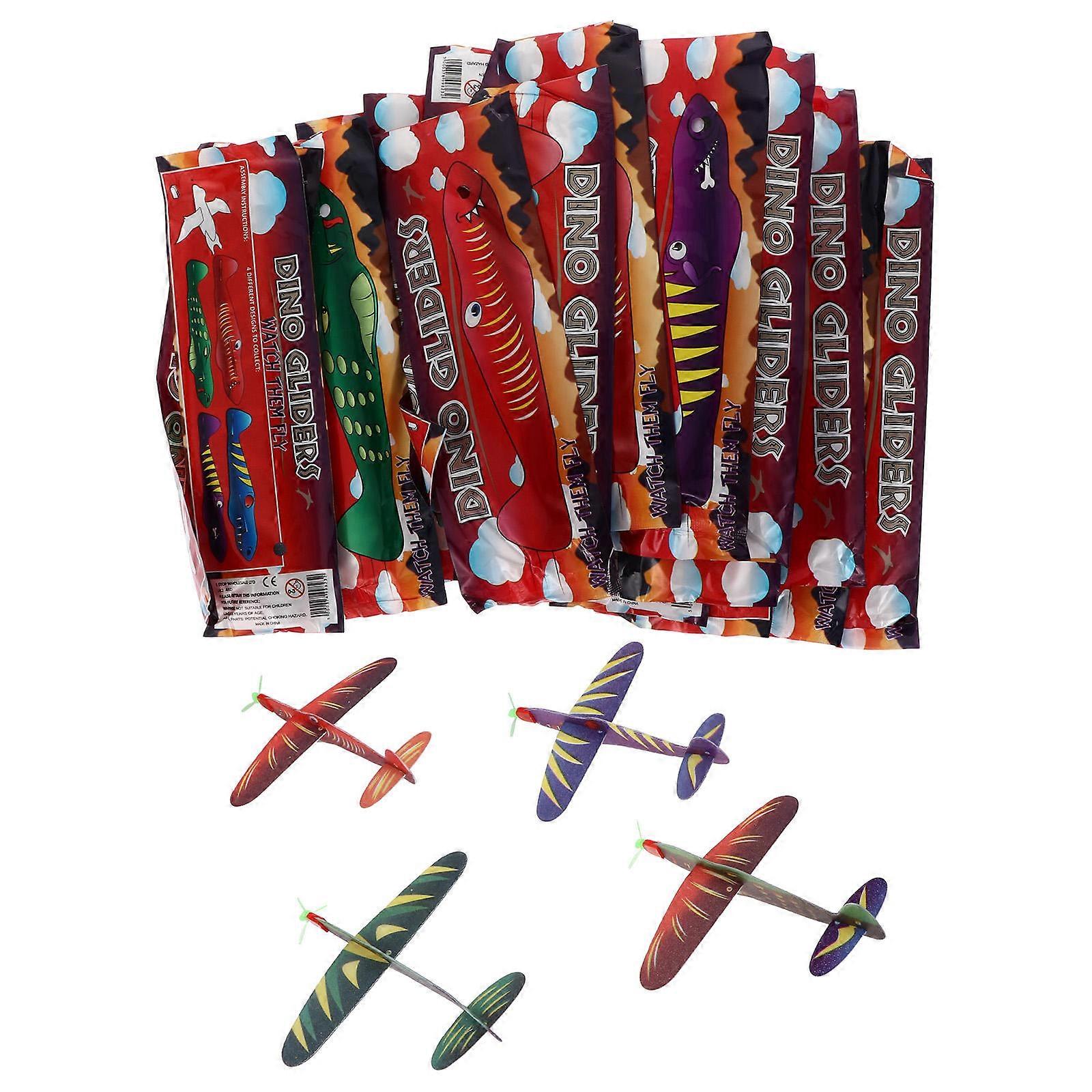 Foams Airplane Model for Kids Playing 24Pcs Safe Indoor Outdoor Throwing Toys