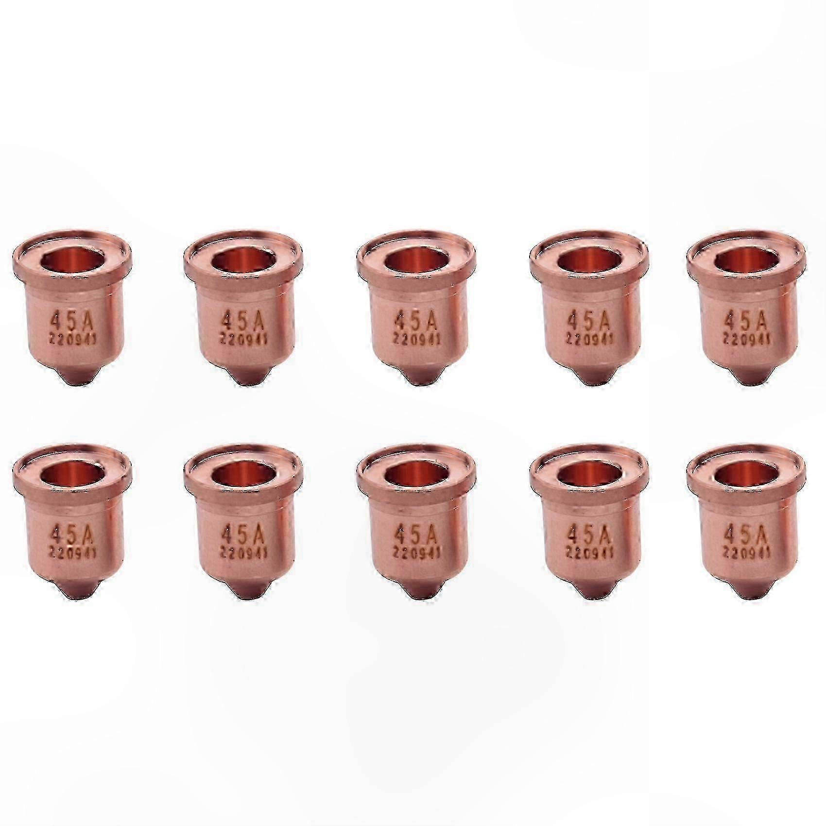 Plasma Cutter Nozzles, 10-Pack Replacement Tips for 65/85/105 Models