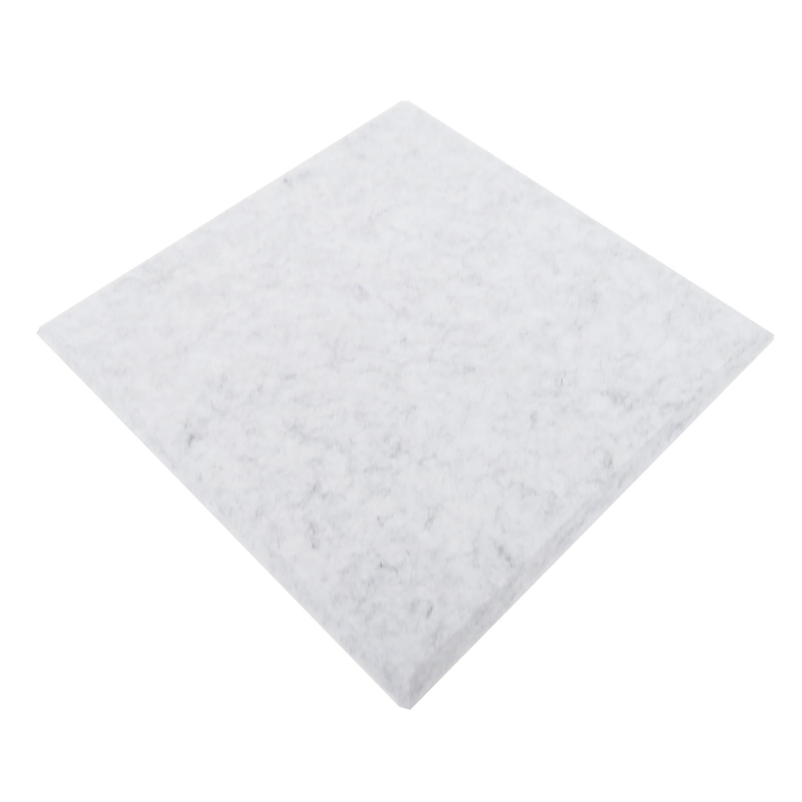 12Pcs 30x30x1CM White High Density Polyester Soundproof Panels