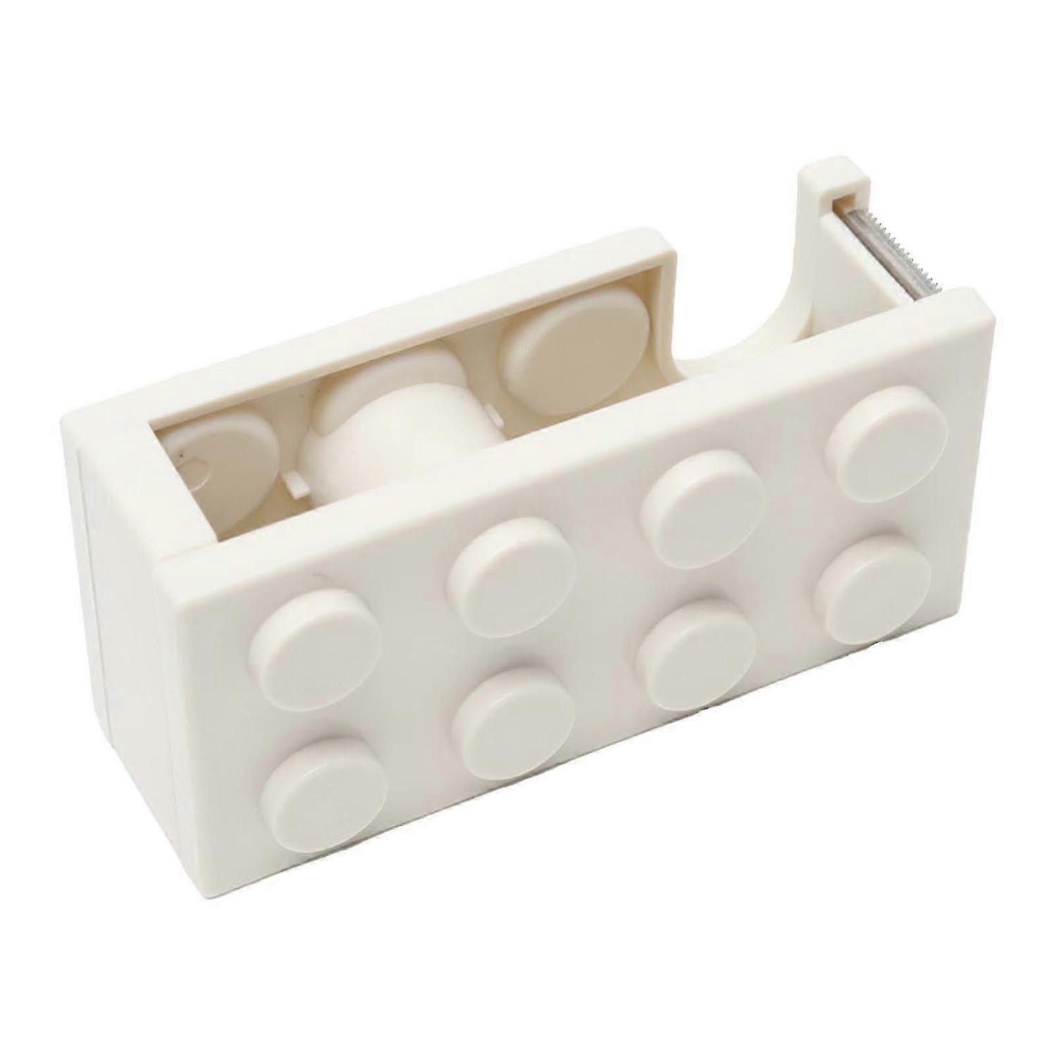 2025 Latest Model Tape Dispenser Cute Building Block Shape Easy Cutting Desk