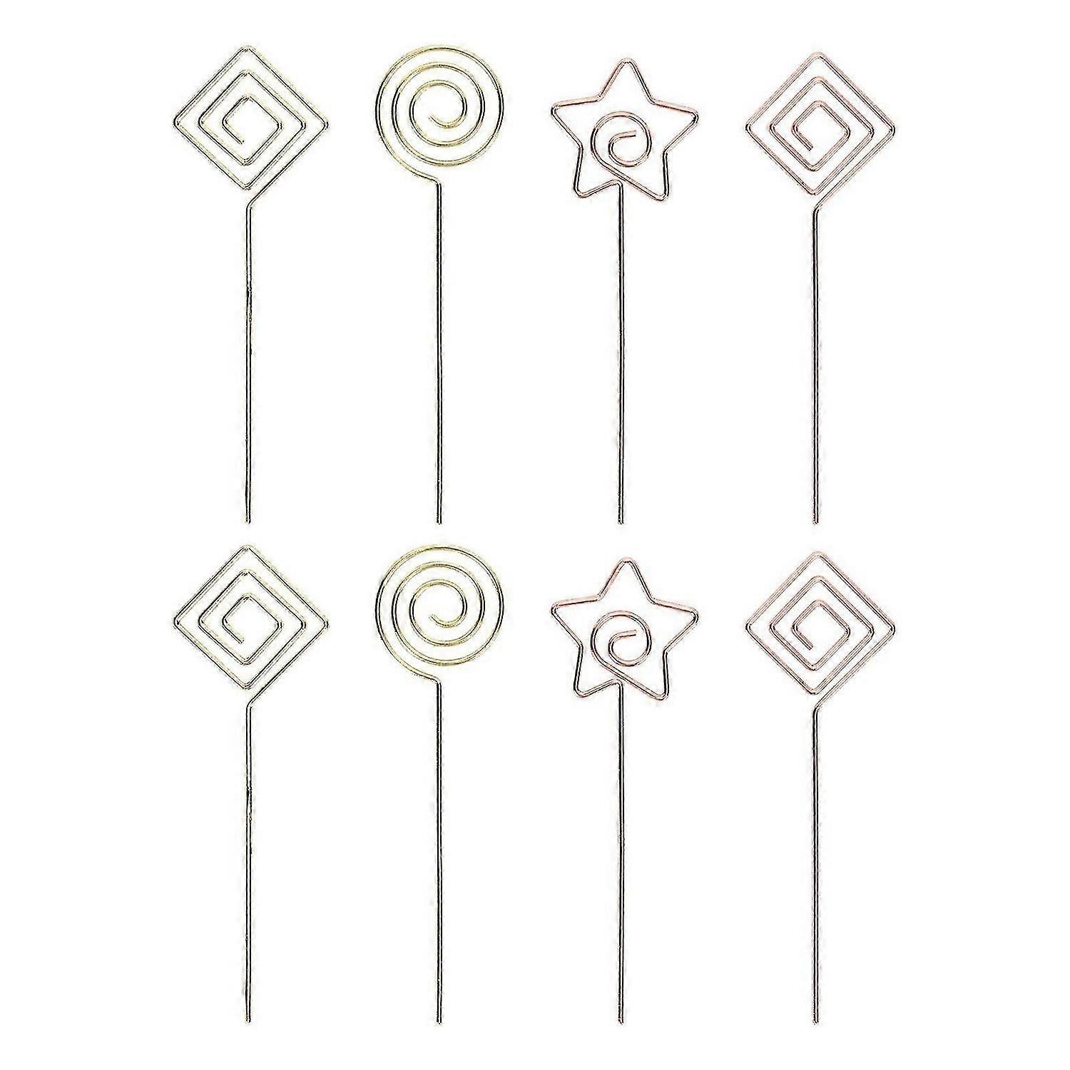 2025 Latest Model 8Pcs Photo Holder Iron Material Strong Practicability Three