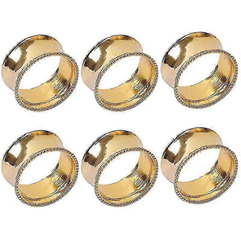 6 stuks servet ringen set eettafel setting bruids servetten ringen glanzende servethouder versiering voor