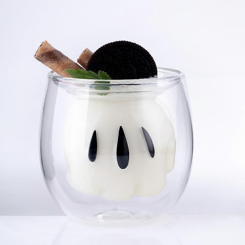 Cartoon Creative Gift Double Glass Cup