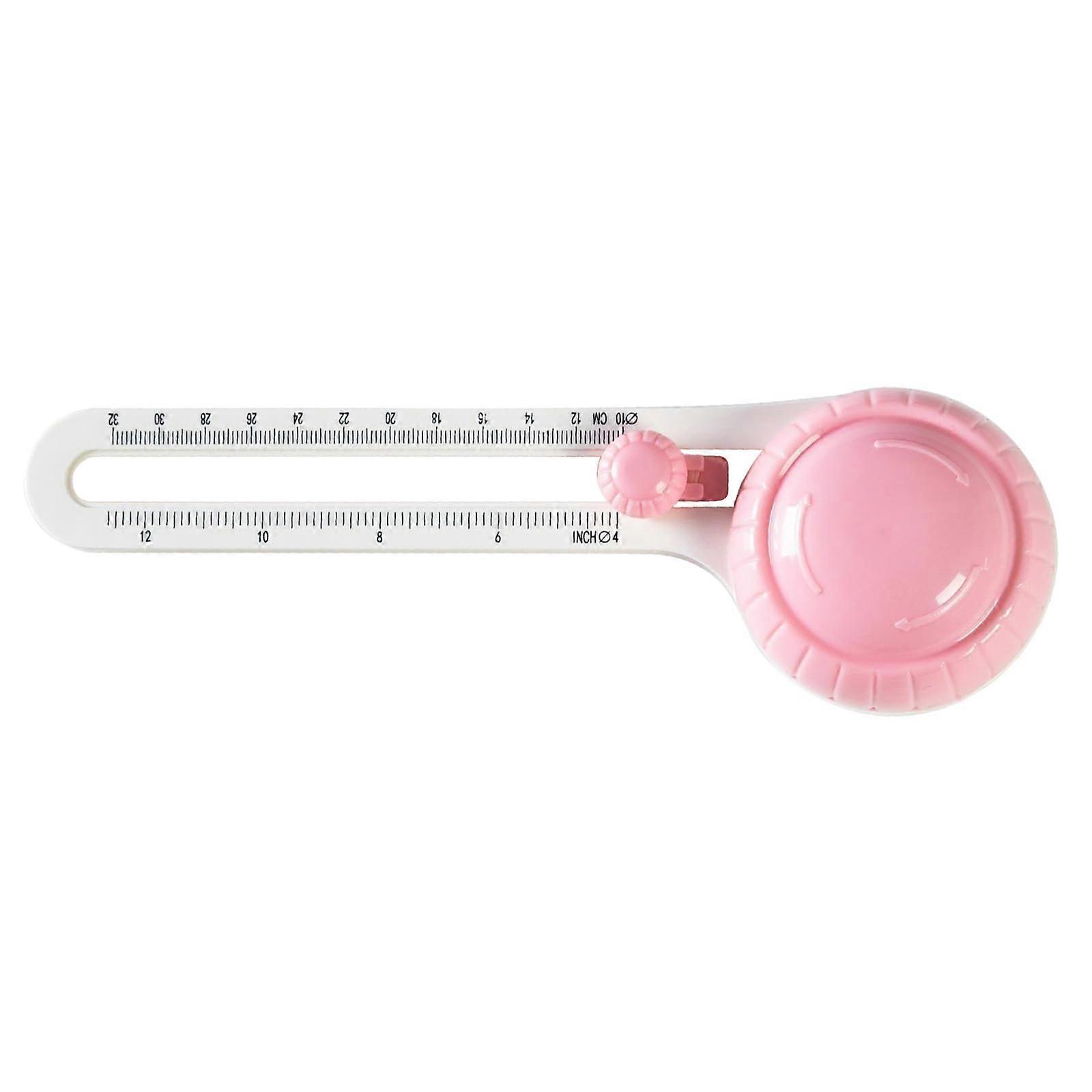 Round Paper Cutter With 360Degree Rotation, Adjustable Slide Scale, Circular Cutter For Round Box Cutting