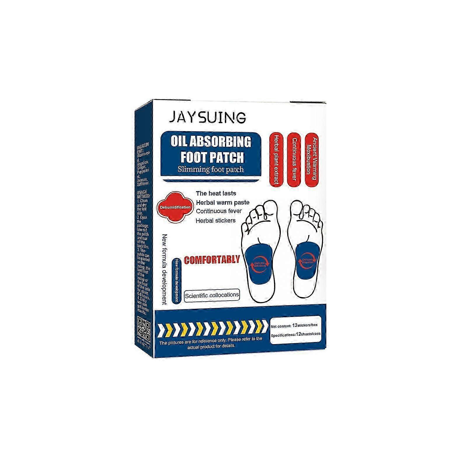 Foot Patches - Moisturizing, Cleansing & Relaxing Foot Care for Daily Use - 12pcs
