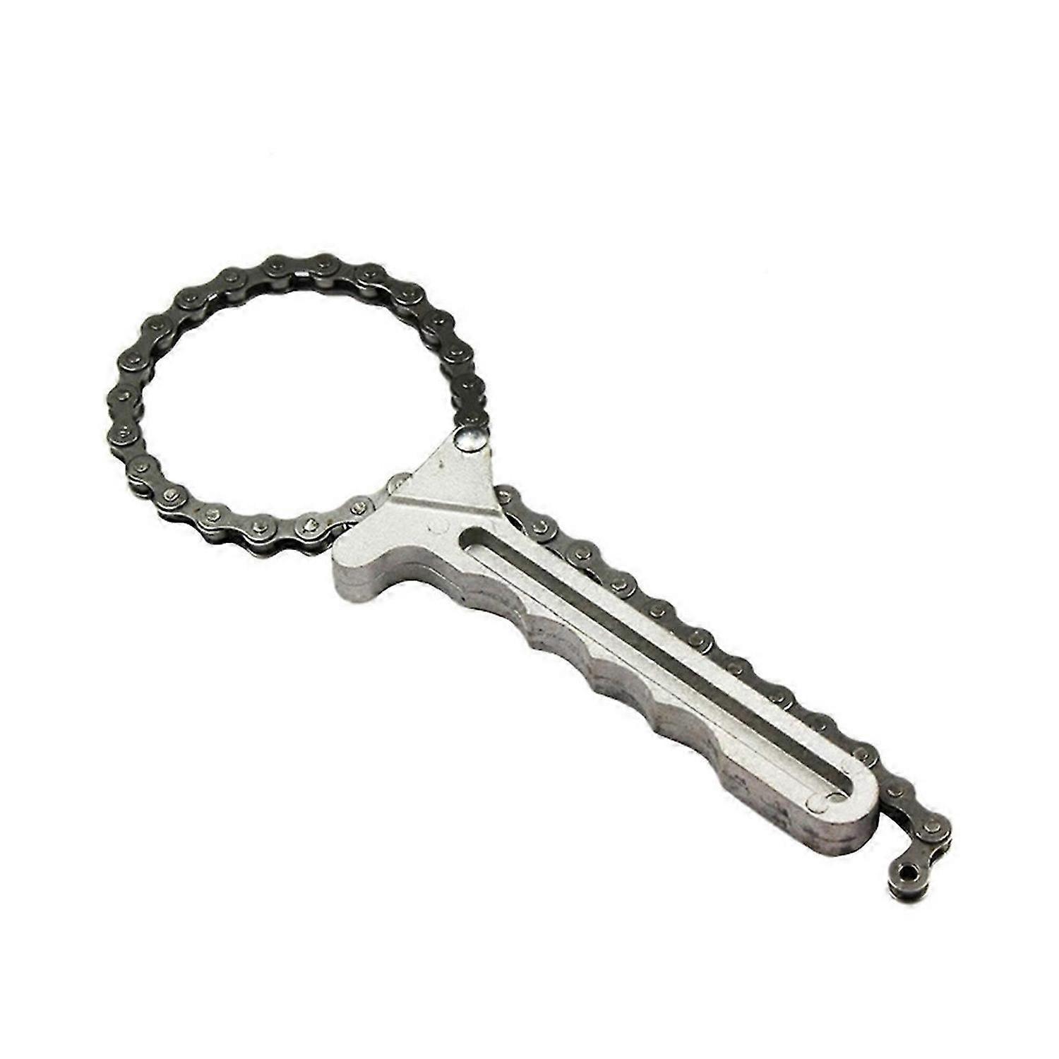 Automobile engine oil filter adjustable chain wrench