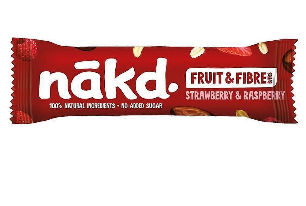 Nakd Fruit & Fibre Strawberry & Raspberry Bar 44g - 16 Pack