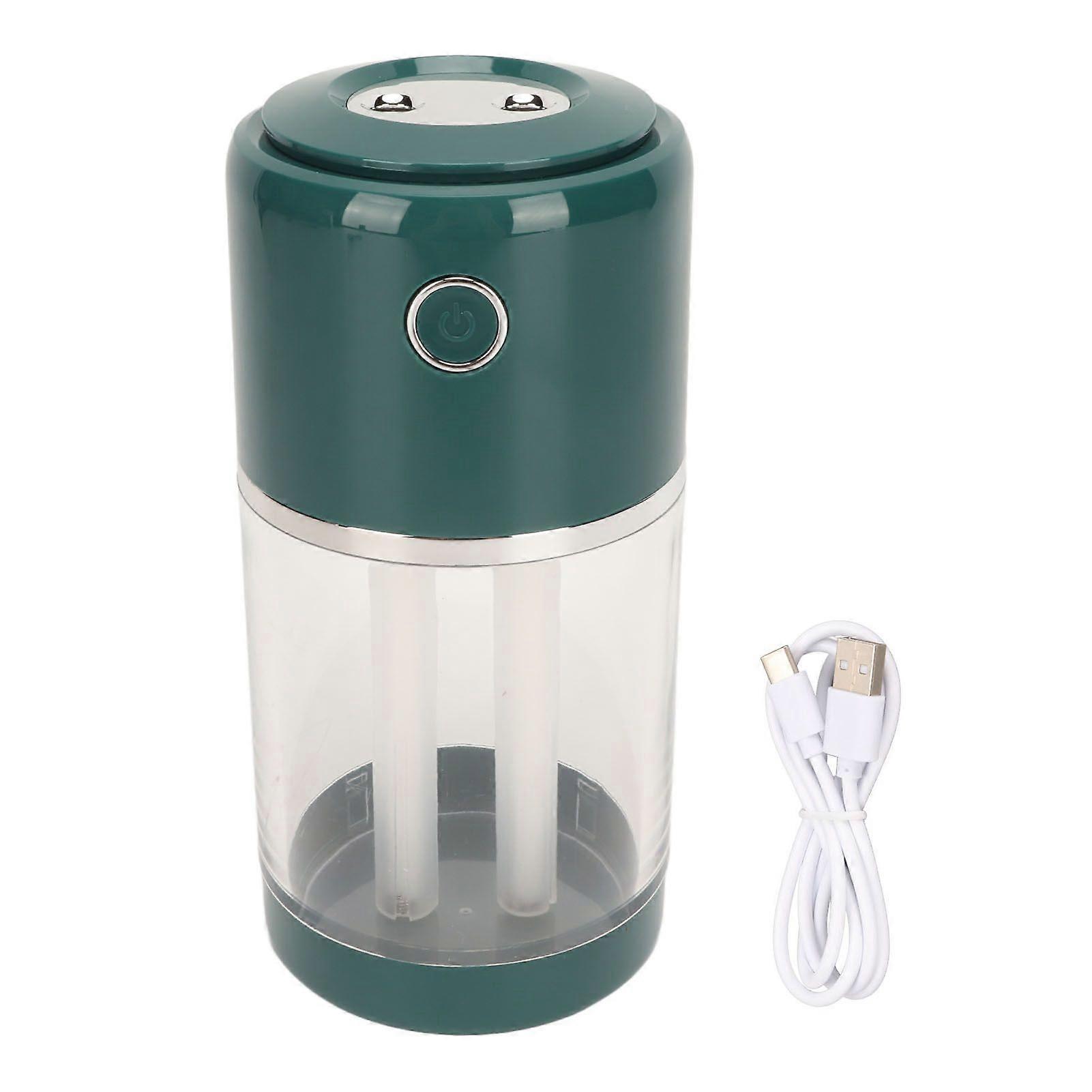 Portable Mini Humidifier 520ml Fast Humidification Automatic Power Off USB Humidifier with Two Spray Modes for Travel Green