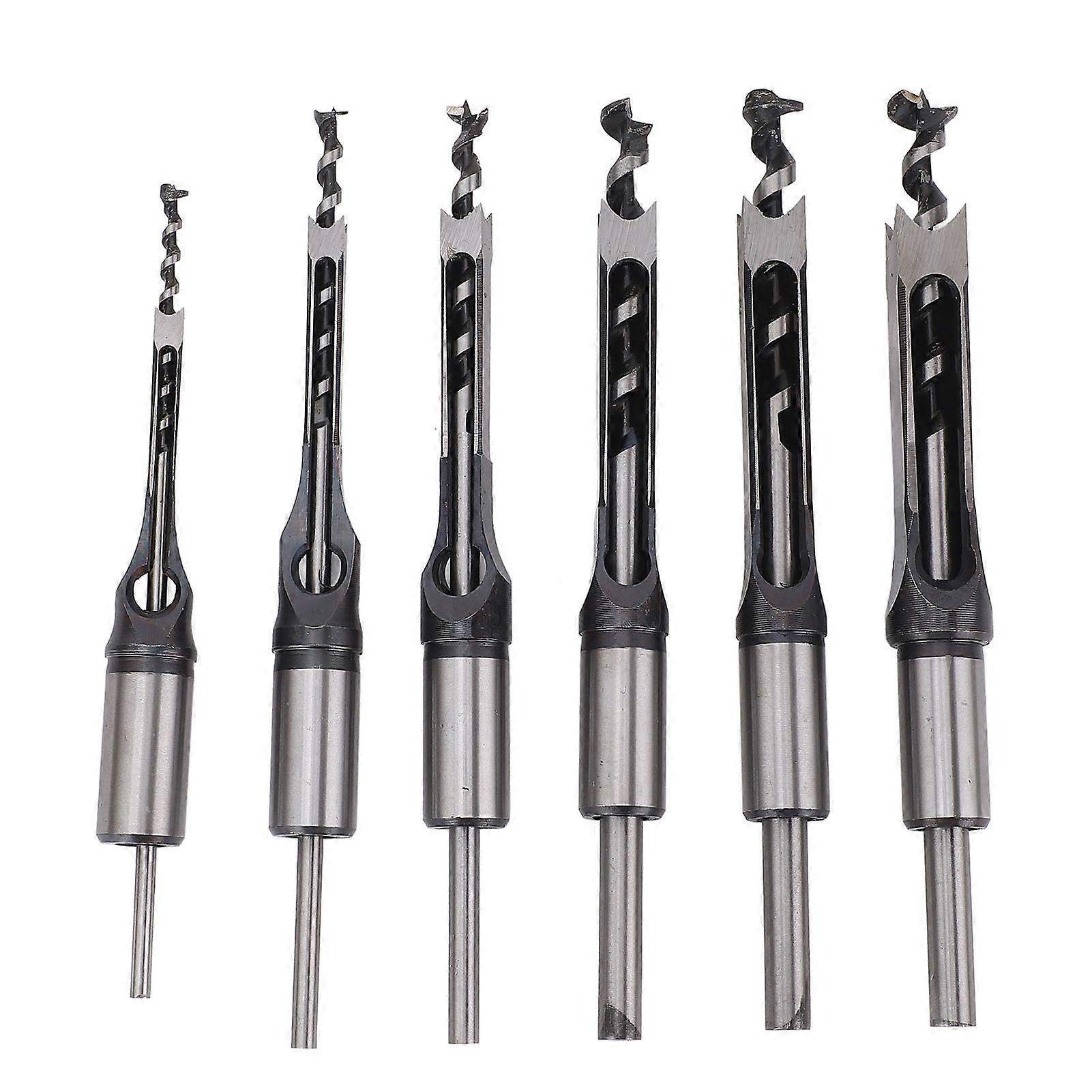 HSS Square Hole Mortise Chisel Drill Bit Set for Woodworking