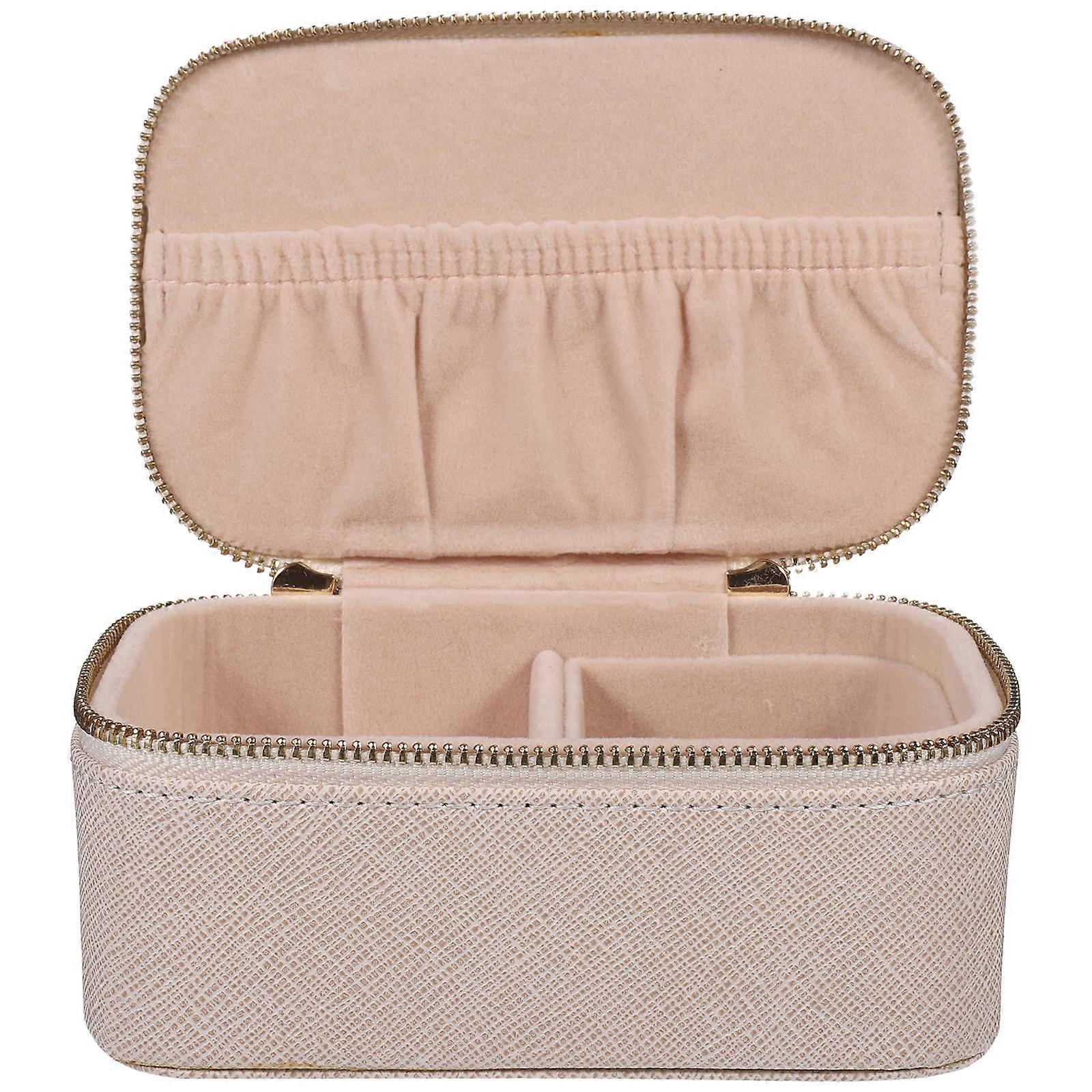 Earring Box Organizer Rectangular Shape Velvet Material For Daily Use 1Set
