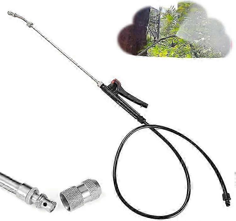 29" Stainless Steel Spray Wand with Ergonomic Hose and Adaptable Spray Settings