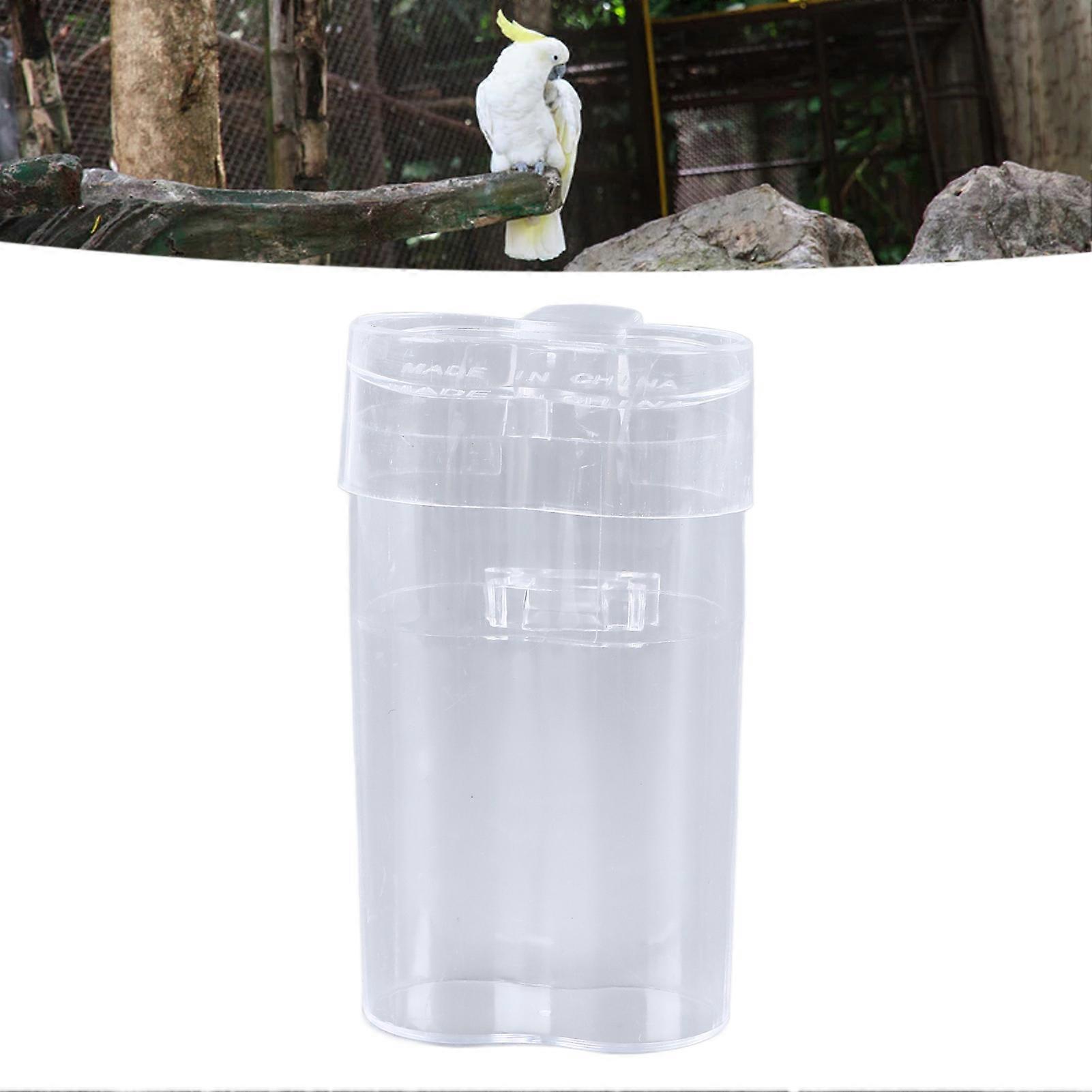 Automatic Transparent Plastic Bird Water Dispenser Seed Food Container