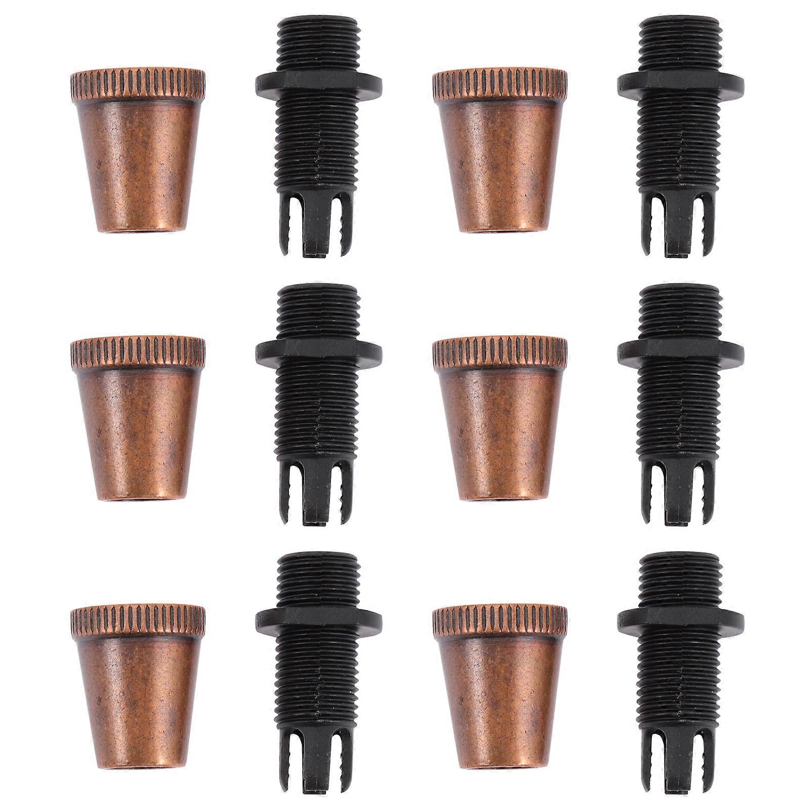 Wire Clamps Light Clamp for Homeowners Brown Iron and Pc Material with Screw Fixation 6Pcs