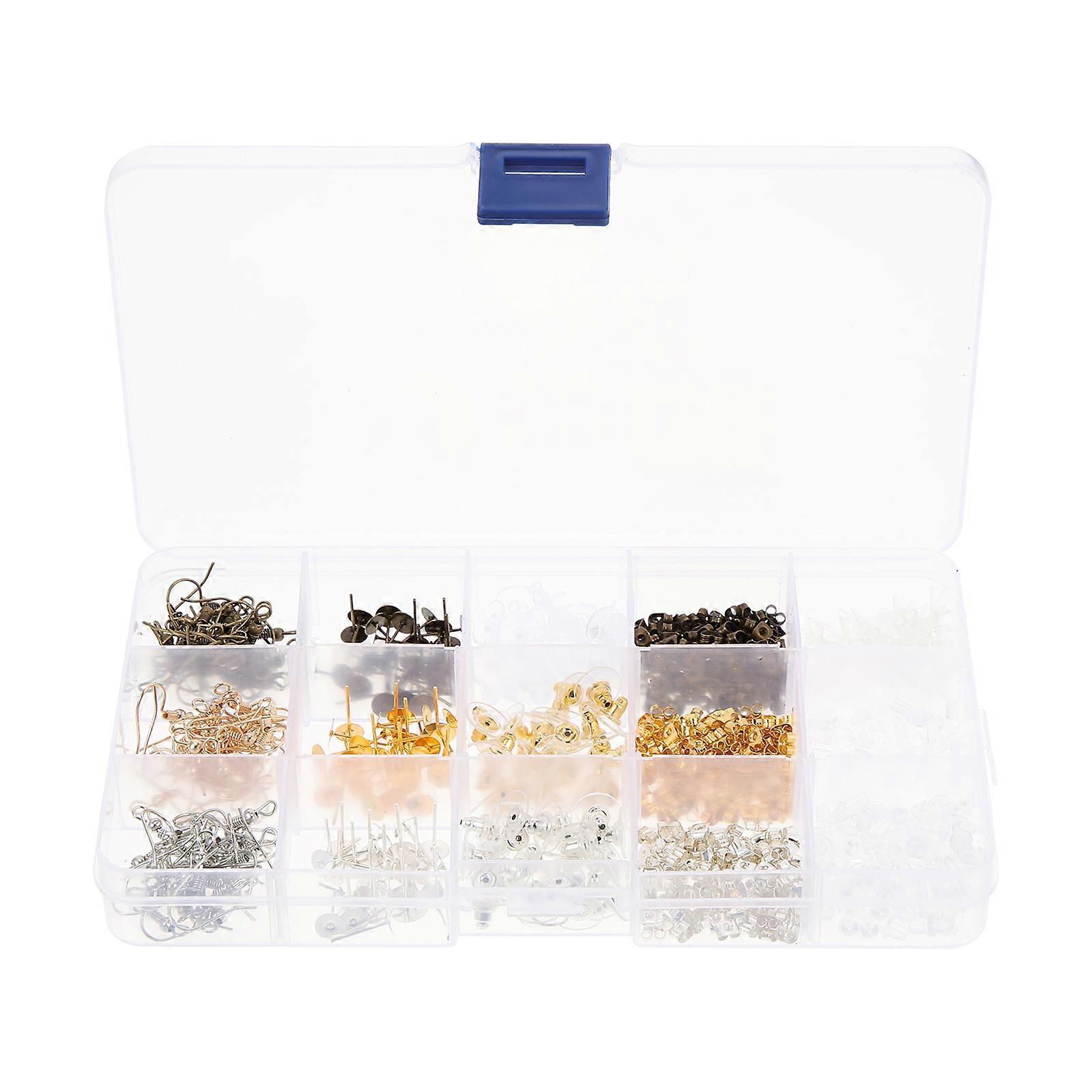 Earring Making Accessories DIY Hooks Kit for Earrings 1 Box Assorted Color