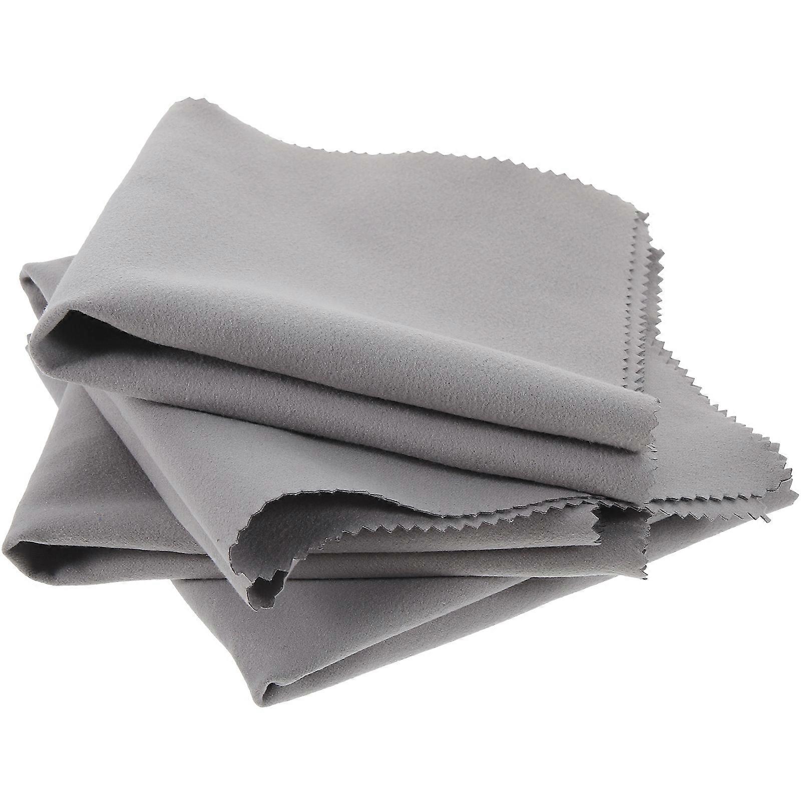 Cleaning Cloth for Musical Instruments Guitar and Piano Violin Grey Fiber Cloths for Water Droplets Wiping 4Pcs