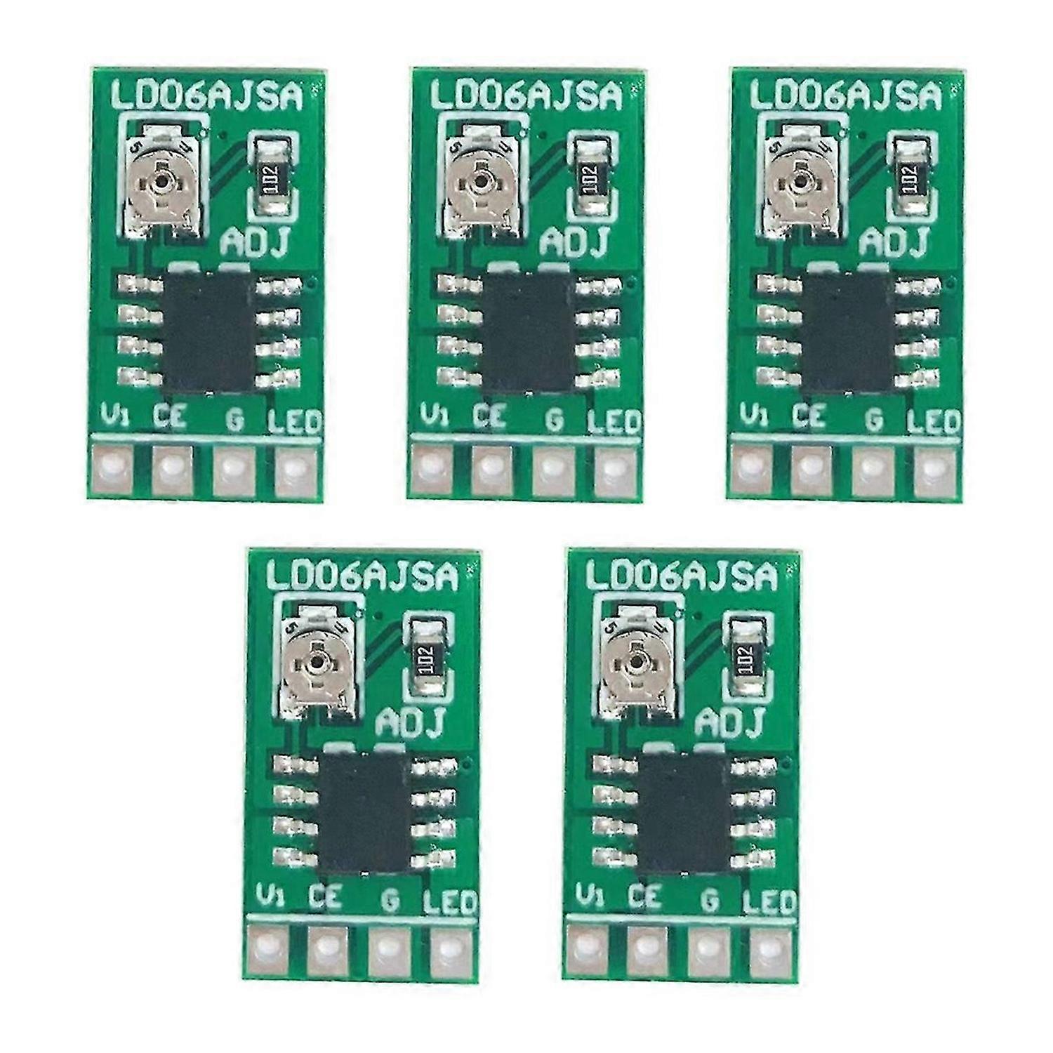 5PCS 30-1500MA Adjustable Constant Current LED Driver DC 3.3V 3.7V 4.2V 5V PWM Control Board Buck Po