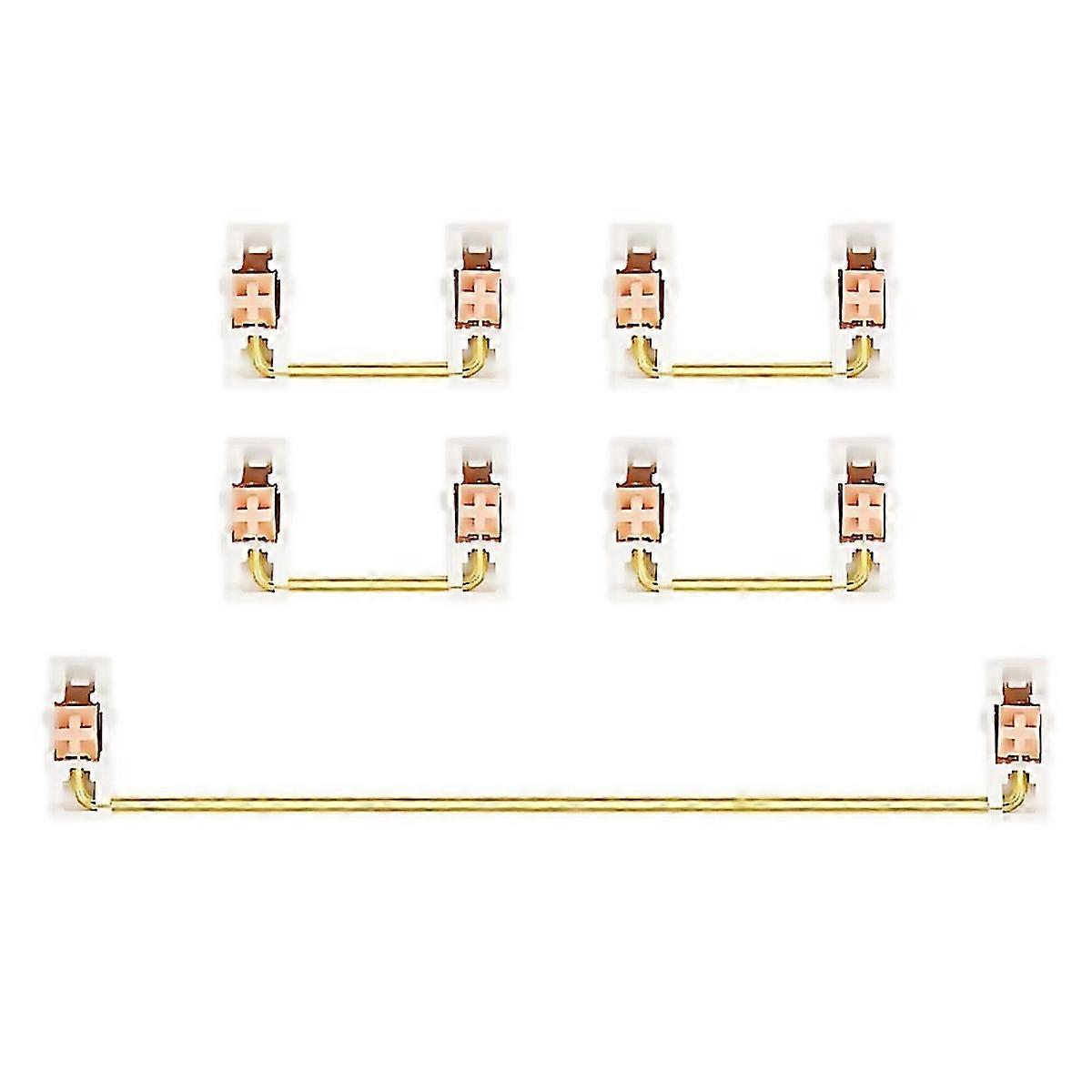 For Plated Plate Mounted Stabilizer For Mechanical Keyboard 2u 625u Gold White Pink