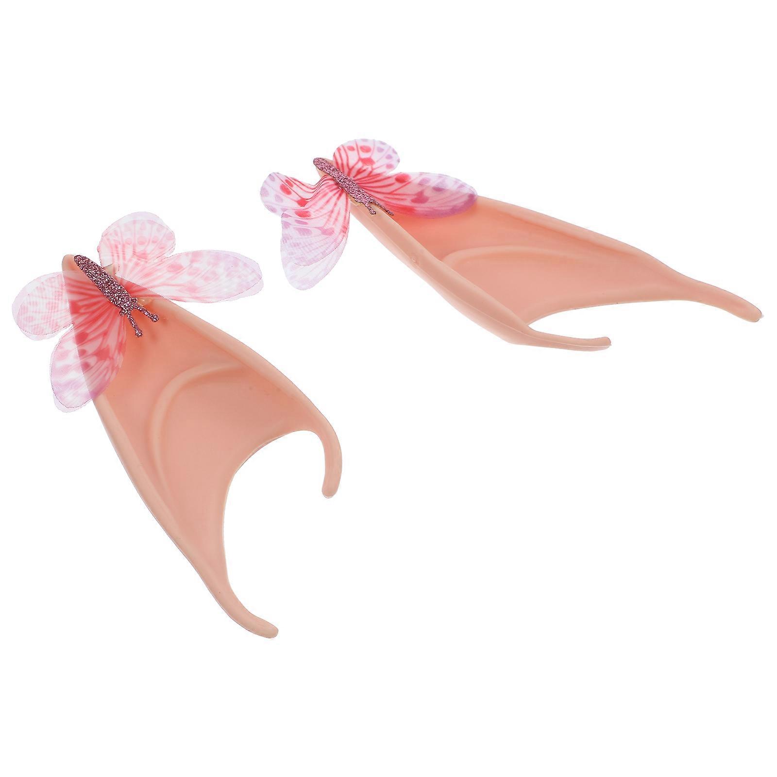 Butterfly Fairy Ears Cosplay Decorative Ears Prop for Party 2Pairs