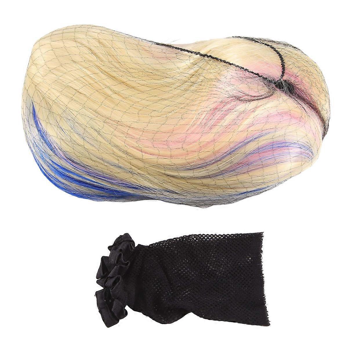 Wig Cos Wig Gradient Wave Wig for Halloween Cosplay