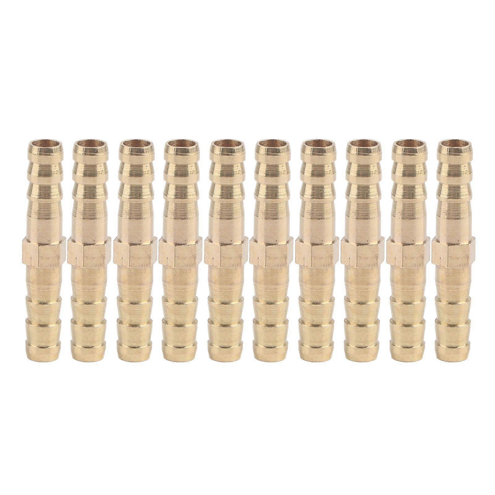 Brass Barbed Straight 2-Way Pipe Connector Tube Joiner Fitting 6/8/10/12/14/16/20mm