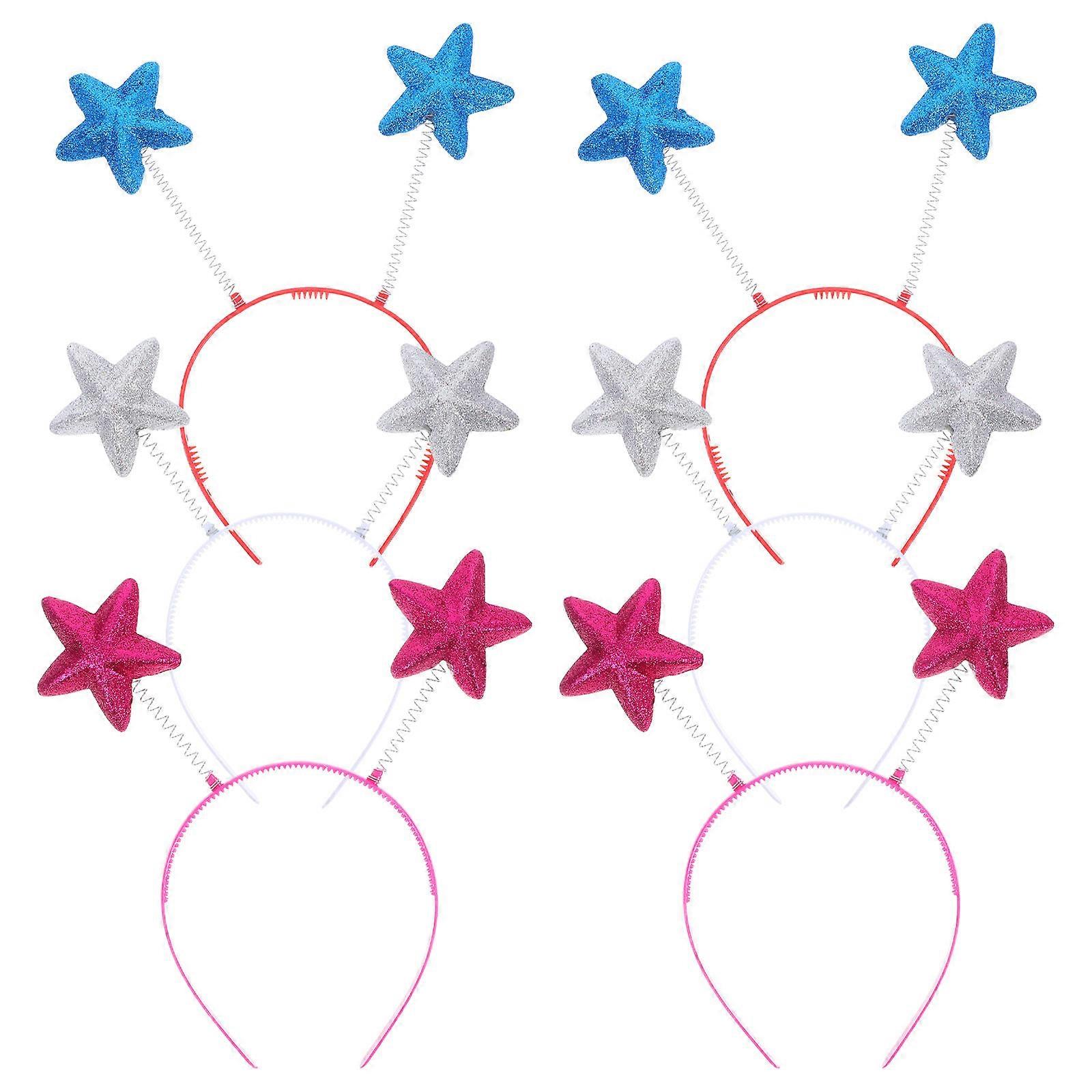 Head Bopper for Decoration 24Pcs Multi Color Glitter Hairbands