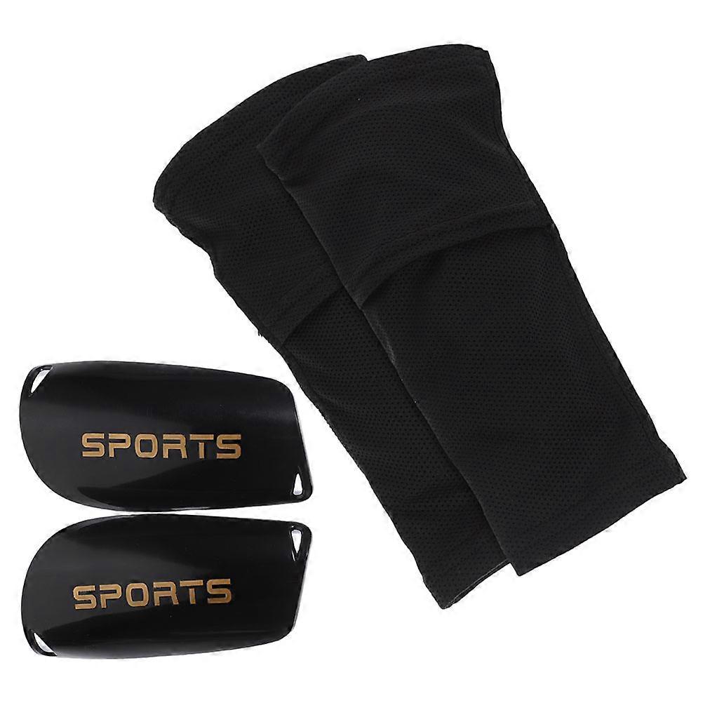 Soccer Shin Guard Protection Socks for Training 5Sets Comfortable Black