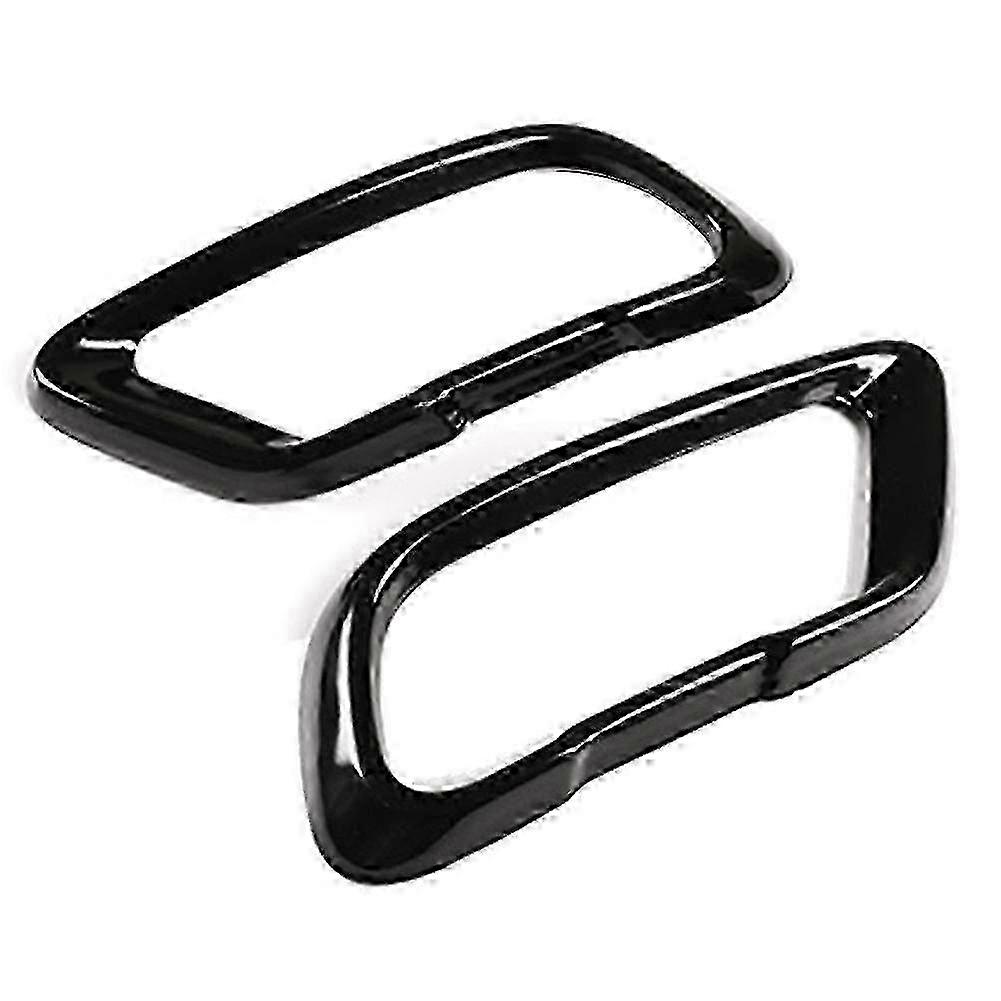 Black Decorative Frame for Car Tailpipe Exhaust Muffler Output Cover Compatible with X5 G05 X6 G06 X7 G07 2019-2021