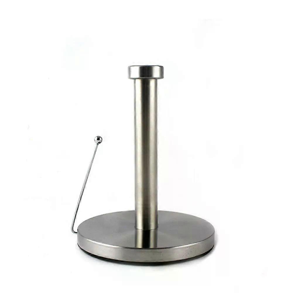 Standing Toilet Paper Holder with Round Base Roll Paper Towel Rack Stainless Steel Tissue Napkins Rack for Home Table Decor