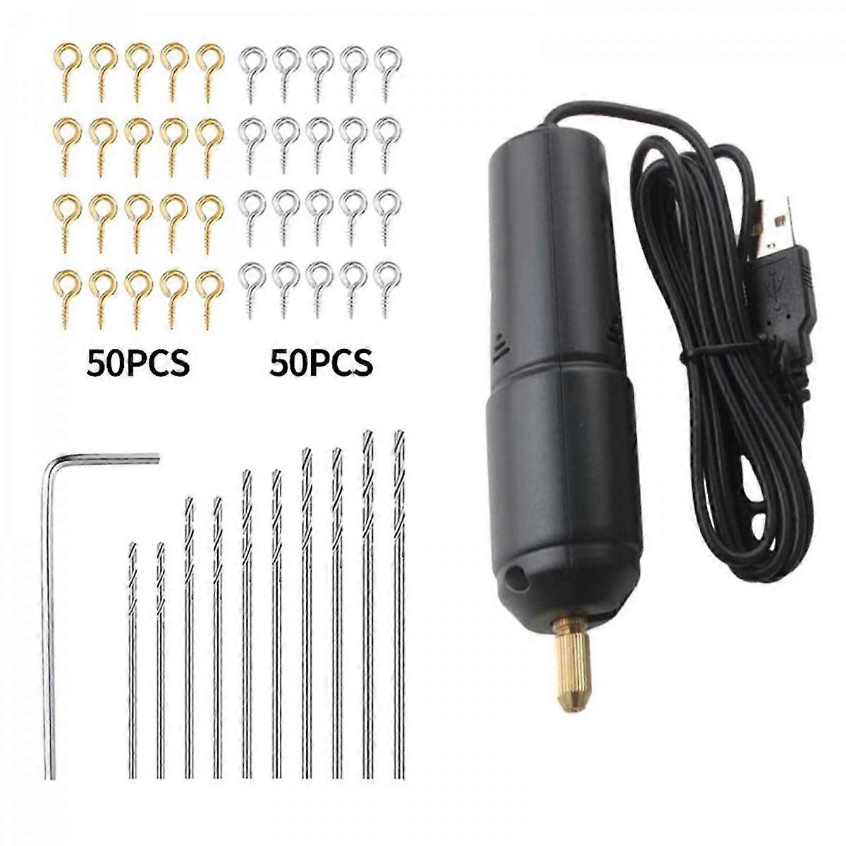 Small Electric Drill Multi-Purpose Rotary Tool for Jade Drop Pearl Punching Tool Manual Small Electric Drill Tools