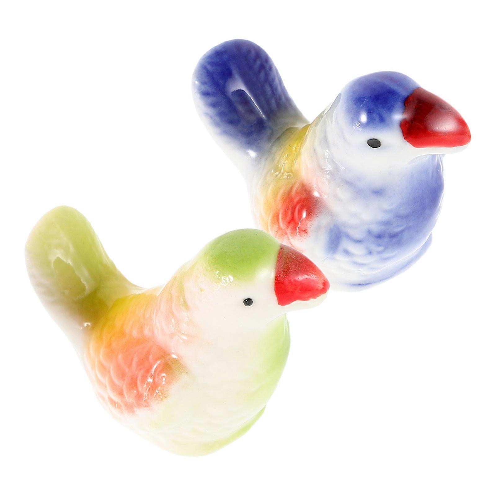 Miniature Bird Statues For Table Decor Artistic Parrot Ornaments Perfect For Entryway Table 5.00X4.00X3.50CM Versatile 8Pcs