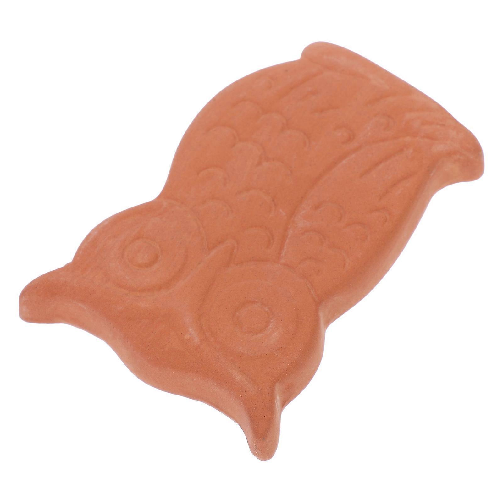 Owl Shaped Terracotta Sugar Softening Disk For Kitchen Storage Moisture Absorption 5Pcs