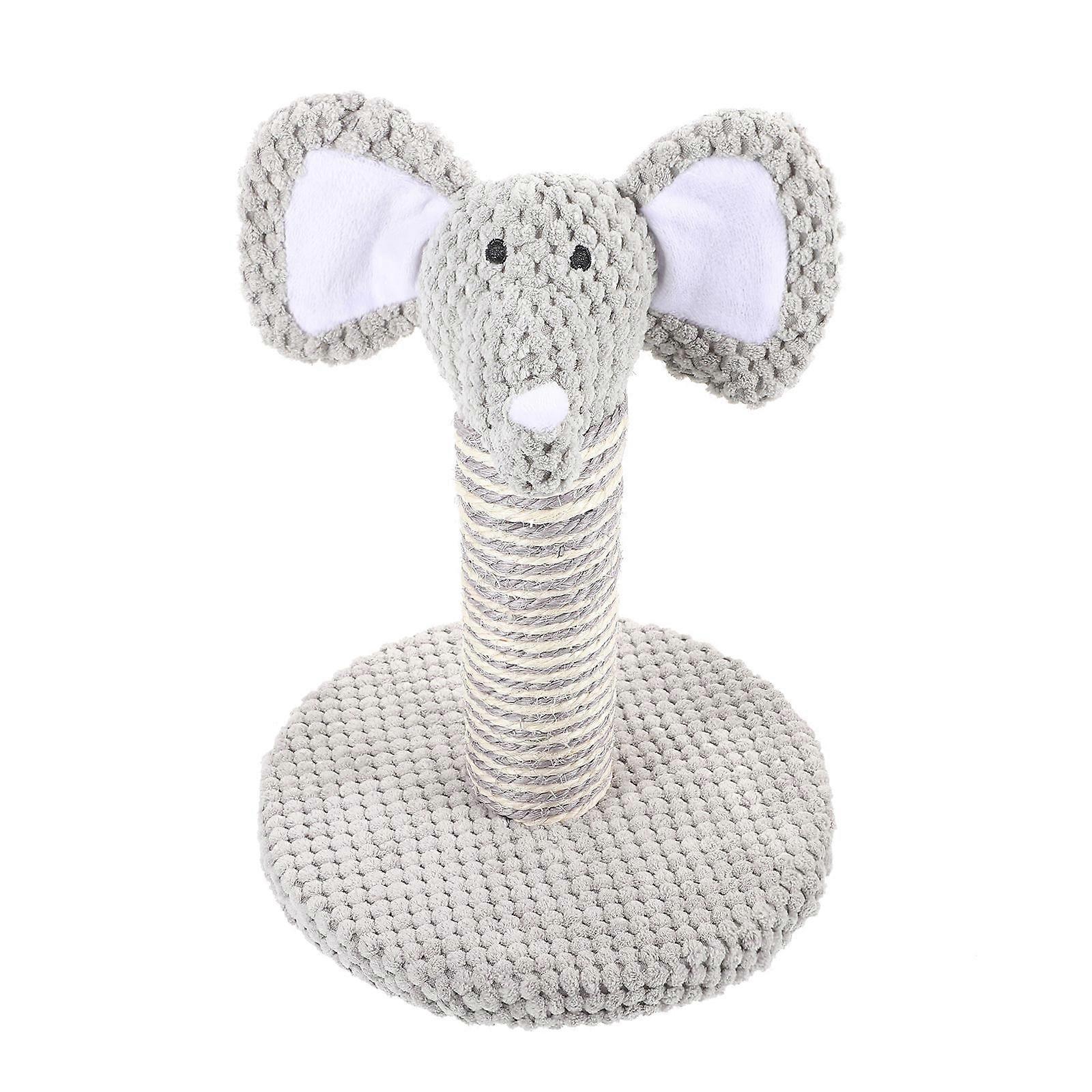 Durable 2Pcs Cat Scratching Post Grey Elephant Molding Indoor Decompression Supplies