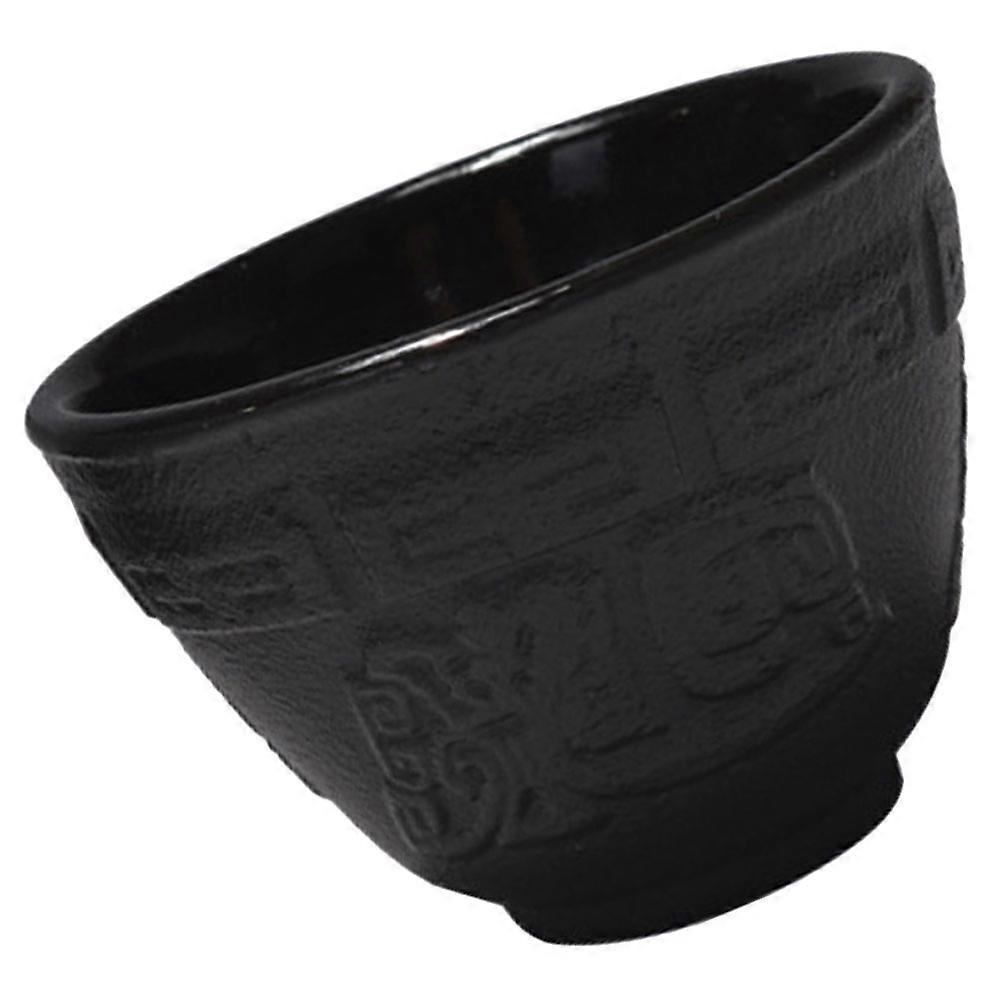 Iron Tea Cup 2Pcs Classic Design For Tea Enthusiasts Black Square Use