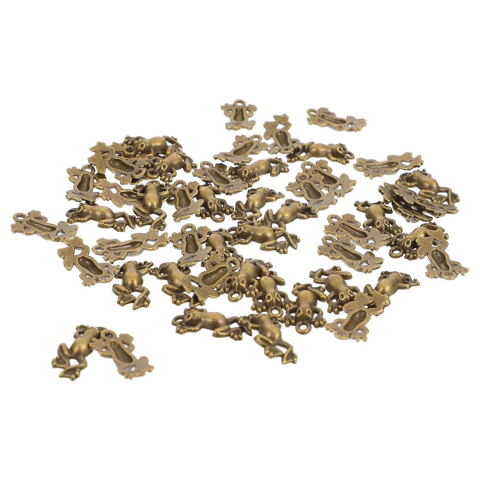 Copper Keychain Pendants Frog-Shape DIY Pendant 200Pcs for Decoration