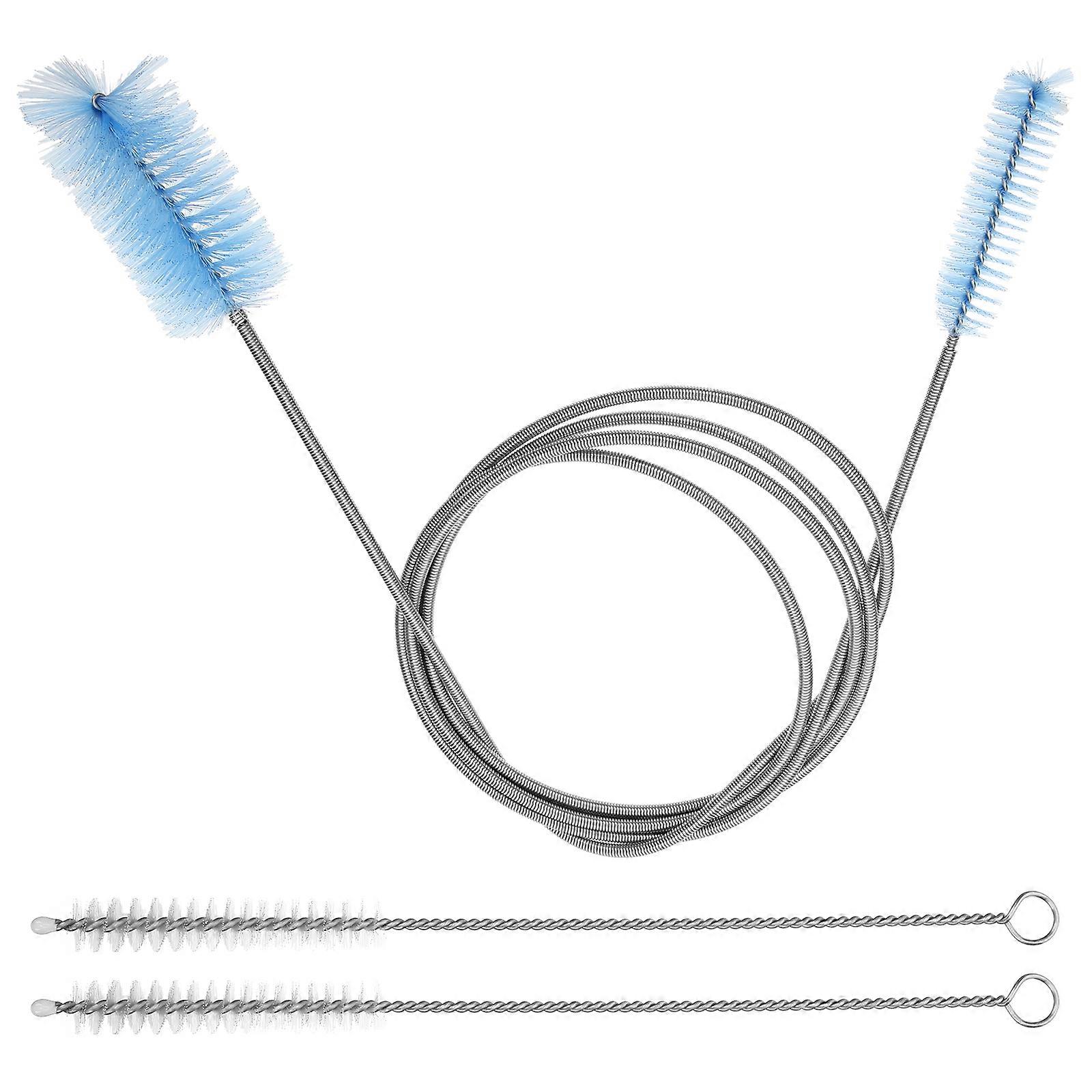 Pipe Cleaning Brush Set Flexible 15Pcs Blue for Home Use