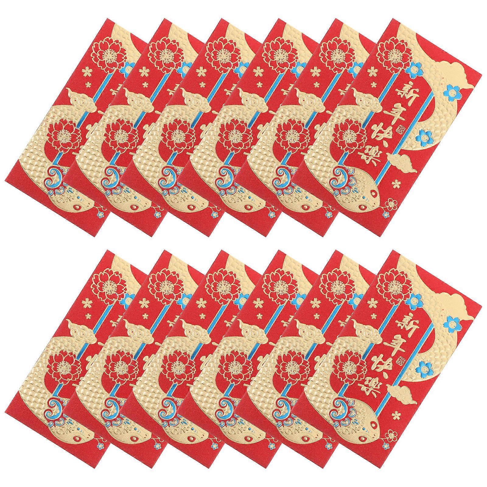 Wedding Red Envelopes for Chinese New Year Use 24Pcs Snake Year Money Packets