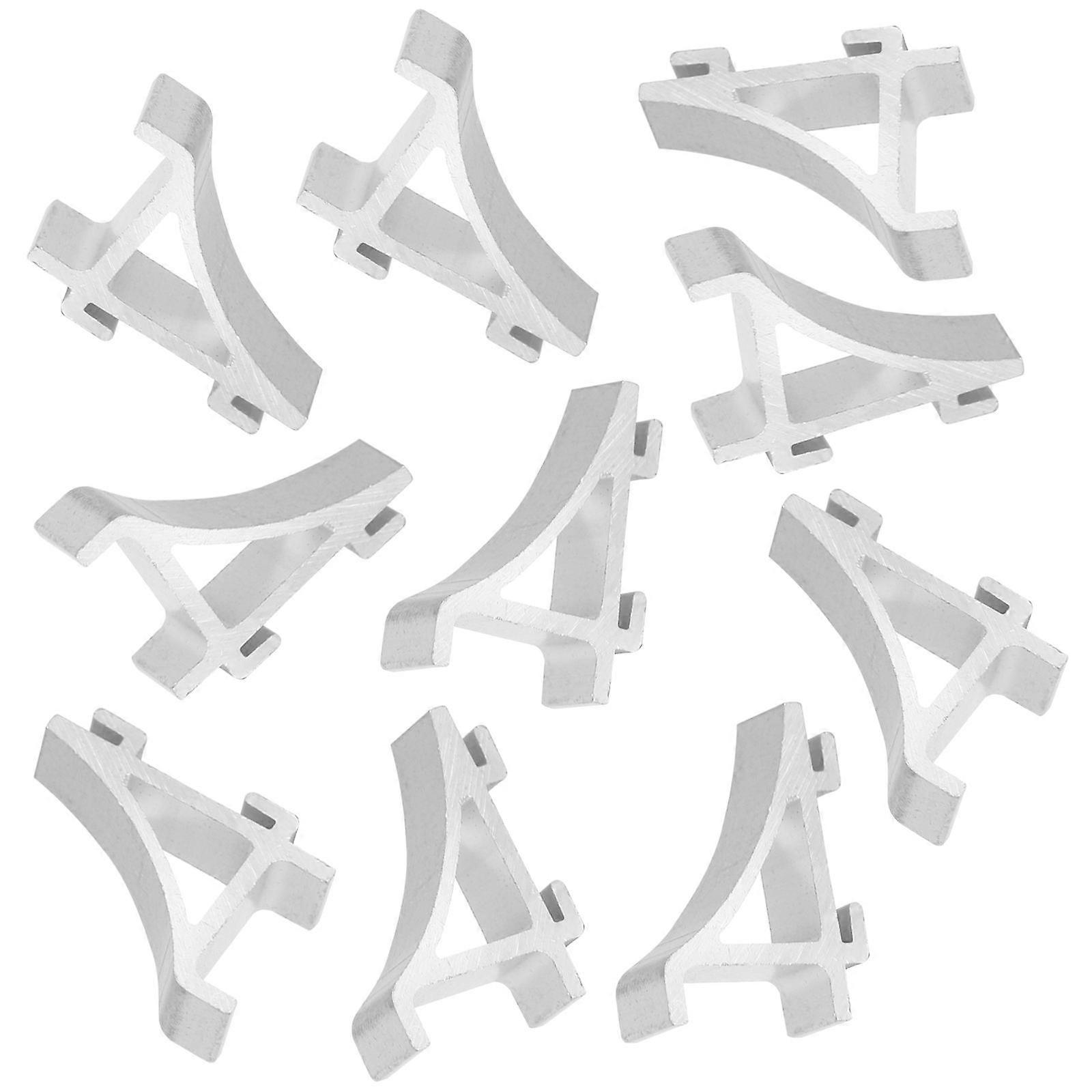 Refrigerator Clamp Aluminum Freezer Shelf Support Hooks for 50Pcs Set