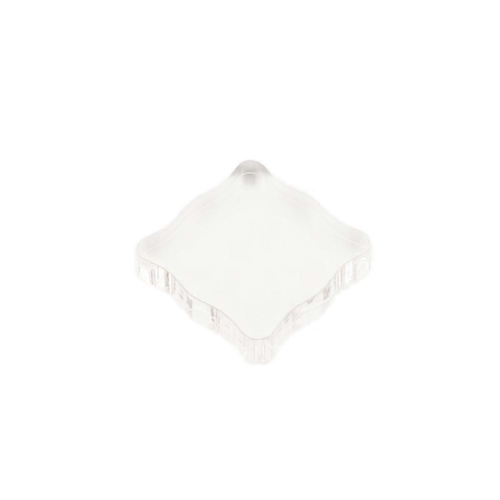 3Pcs Transparent Acrylic Stamping Block for Stamping Clear Square Handle