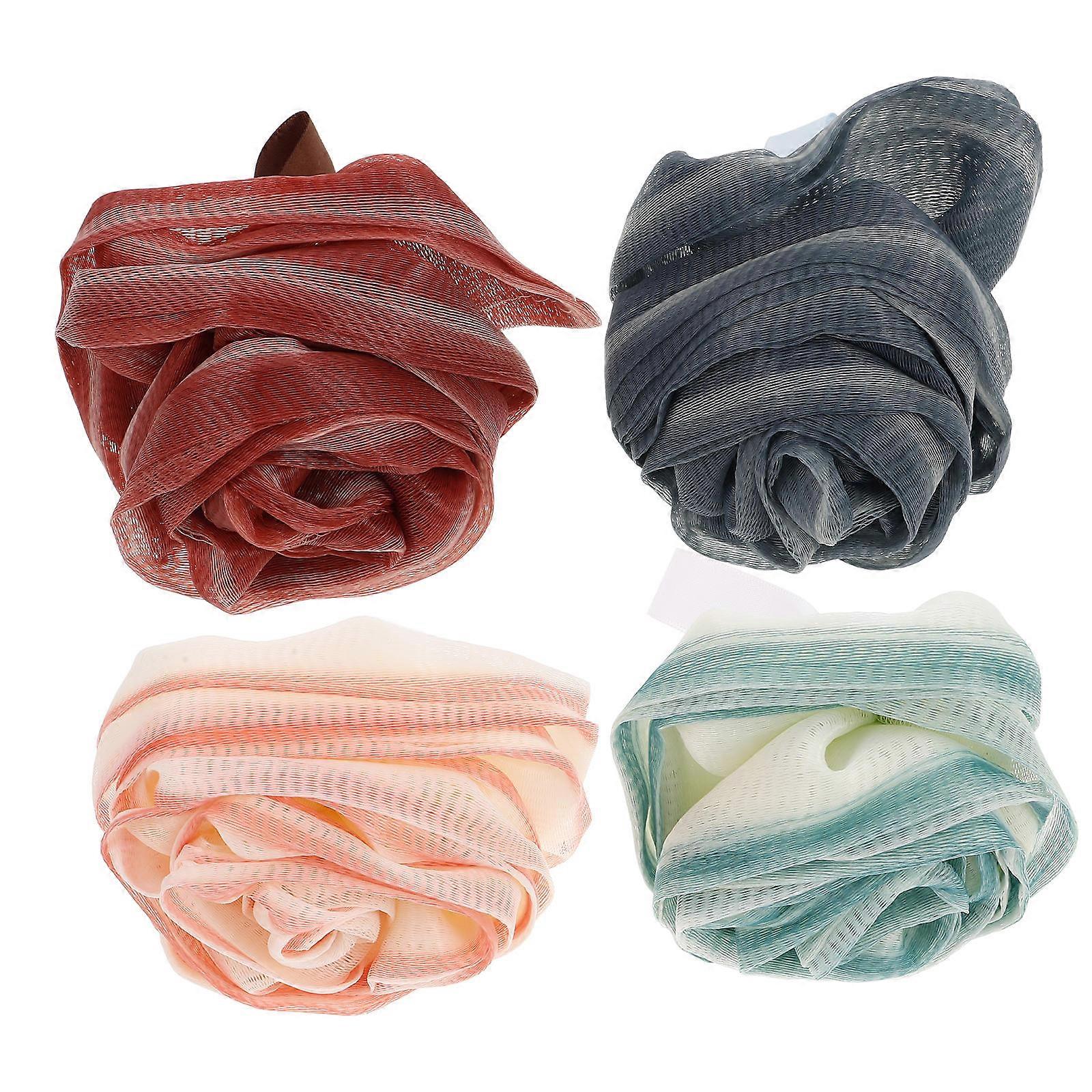 Assorted Balls Exfoliating Body Scrubber for Bath 8Pcs Soft Material