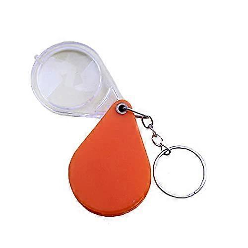 10x Magnifier Multifunction Loupe Folding Glass Keychain Handheld For Reading Jewelry Glass