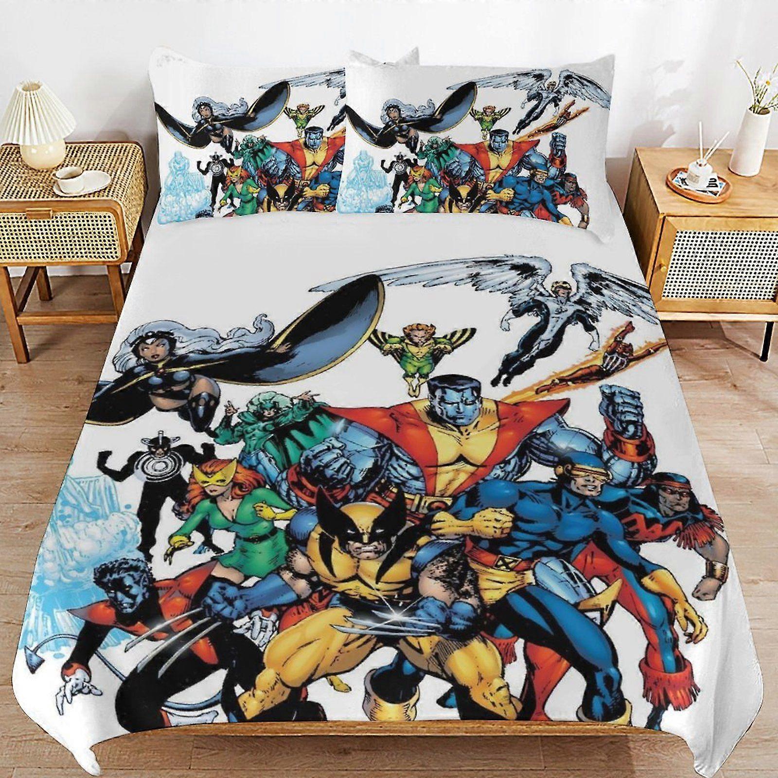 e128 X-Men Practical Sleep Layer Strong Threads Functional Structure Soft Comfort Duvet Cover Sets Pick d128