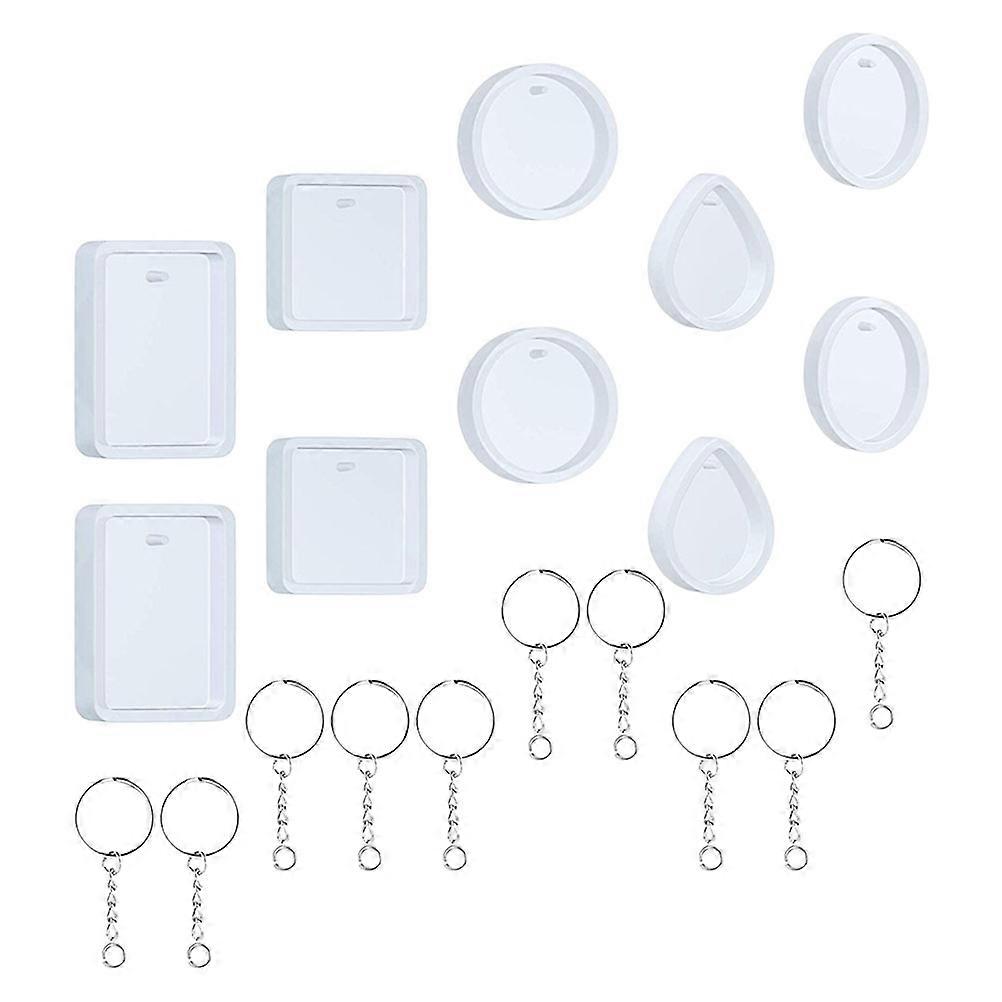 Craft Making Pendant Silicone Molds Key Chain Creating Tools For Home Decoration 2 Sets
