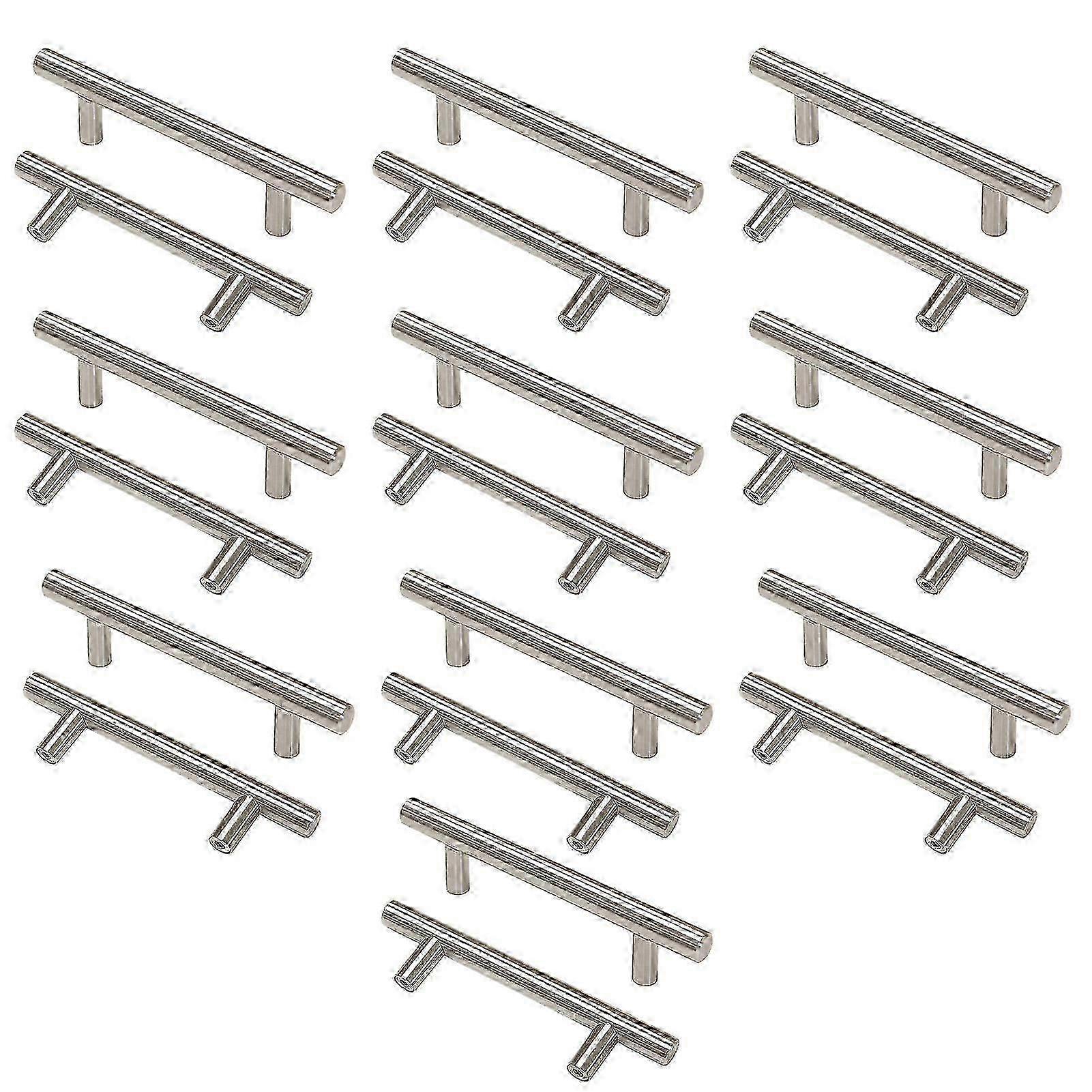 20Pcs T Shape Glass Door Handle Rust Proof Decorative Robust Practical Push Pull Cabinet Door Handle YVL