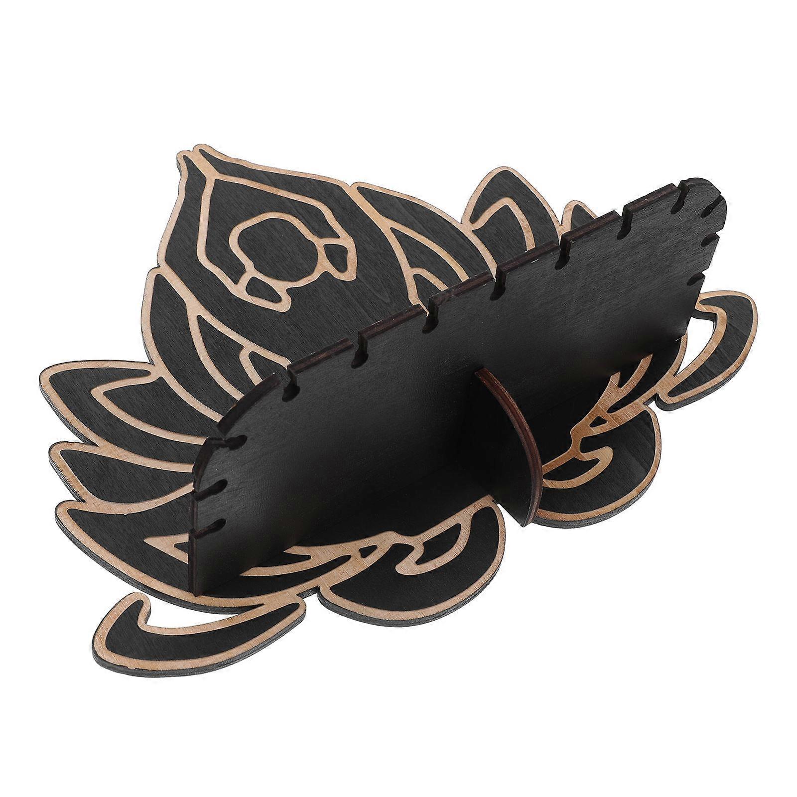 Floating Shelf for Holding Use Lotus Flower Shape Wooden Wall Shelf