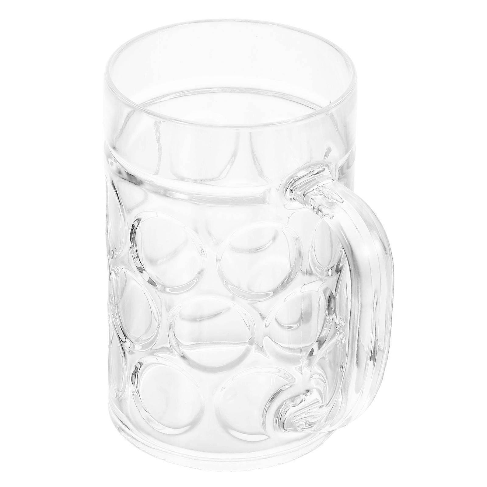 Transparent Beer Mug Cup 500ML For Adults Home Bar Practical Drinking Cup 1Pack