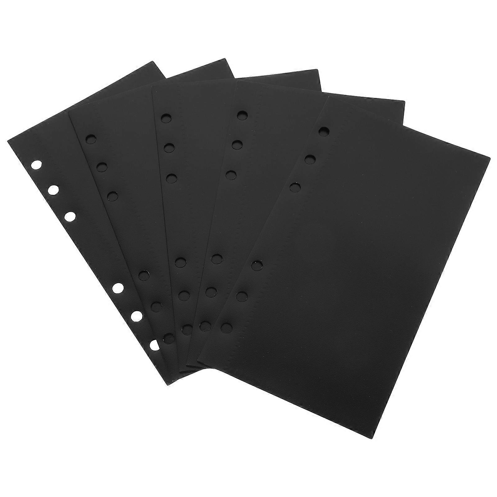 Reusable Budget Pocket Binder Inserts for Office 20Pcs Black PP Material