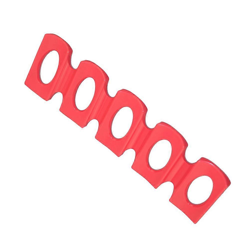 Can Beverage Storage Silicone Organizer Mat for Fridge 6Pcs Red